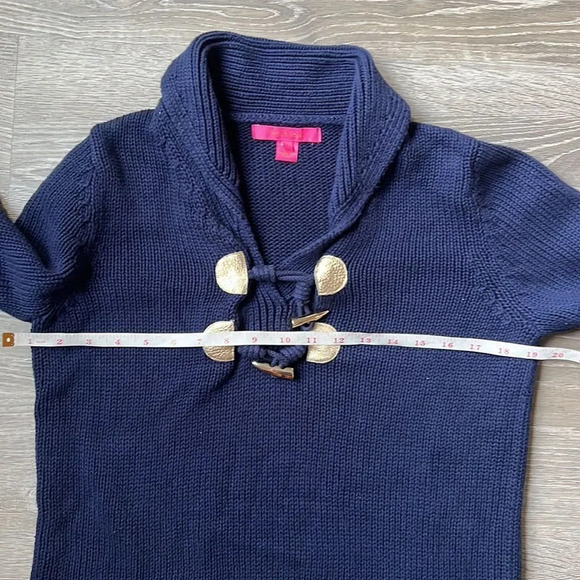 Lilly Pulitzer Bainbridge Toggle Shawl Collar Knit Sweater - Picture 11 of 12